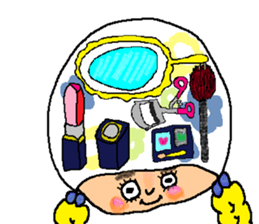 Imagination girl sticker #9310403