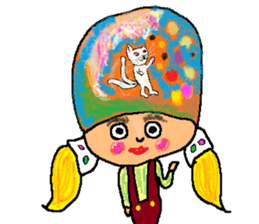 Imagination girl sticker #9310404