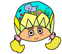 Imagination girl sticker #9310405