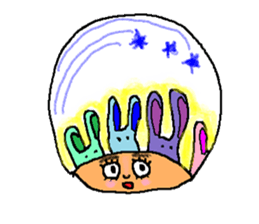 Imagination girl sticker #9310414