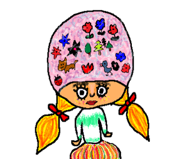 Imagination girl sticker #9310415