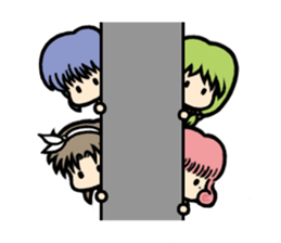 Lisa Irena Nina Eva 4 girls + all stars sticker #9337526