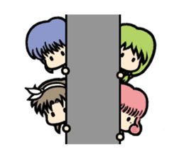 Lisa Irena Nina Eva 4 girls + all stars sticker #9337526