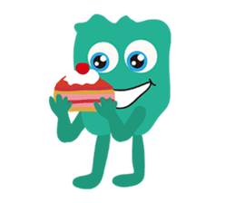 Monster emotions sticker #9369588