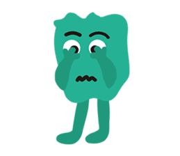 Monster emotions sticker #9369593