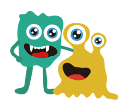 Monster emotions sticker #9369602