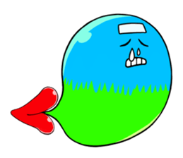 Let the answer in the bubble gum. sticker #9395924