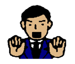 Karate referee terms of Japan sticker #9407281