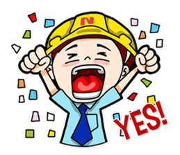 Couple Engineer English sticker #9458376