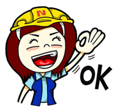 Couple Engineer English sticker #9458377