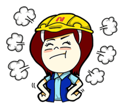 Couple Engineer English sticker #9458387