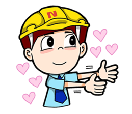 Couple Engineer English sticker #9458390