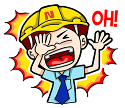 Couple Engineer English sticker #9458400