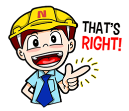 Couple Engineer English sticker #9458406