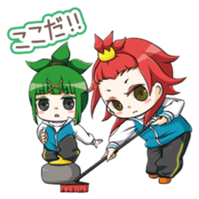 komatchi and sasadangorou sticker #9505656