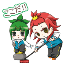 komatchi and sasadangorou sticker #9505656
