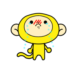 Happiness of monkeys sticker #9532555