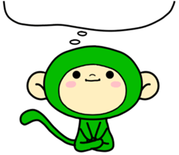 Happiness of monkeys sticker #9532562