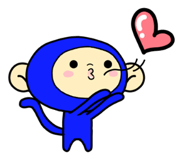 Happiness of monkeys sticker #9532565