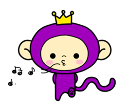 Happiness of monkeys sticker #9532571