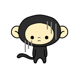 Happiness of monkeys sticker #9532574