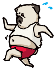 BOBO Pug's life sticker #9677665