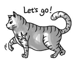 Gangster Cat sticker #9718195