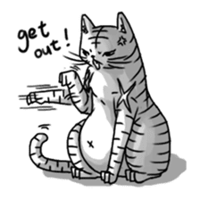 Gangster Cat sticker #9718207