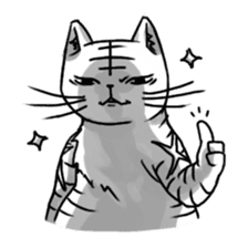 Gangster Cat sticker #9718222