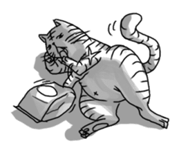 Gangster Cat sticker #9718226