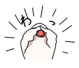 White Java sparrow sticker sticker #9734787