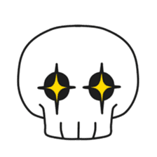 Simple skull baby. sticker #9758576