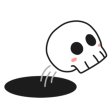 Simple skull baby. sticker #9758578