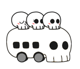 Simple skull baby. sticker #9758580
