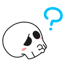 Simple skull baby. sticker #9758582