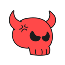 Simple skull baby. sticker #9758586