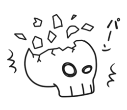 Simple skull baby. sticker #9758589