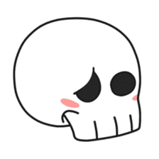 Simple skull baby. sticker #9758599
