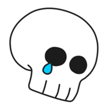 Simple skull baby. sticker #9758609