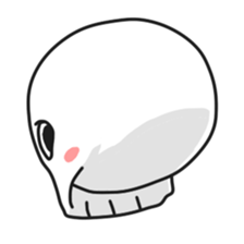 Simple skull baby. sticker #9758611