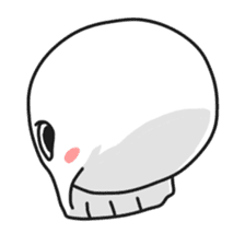 Simple skull baby. sticker #9758611