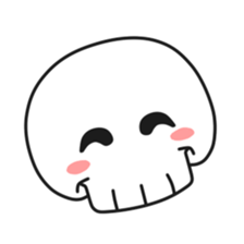 Simple skull baby. sticker #9758613