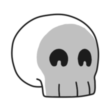 Simple skull baby. sticker #9758615