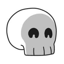 Simple skull baby. sticker #9758615