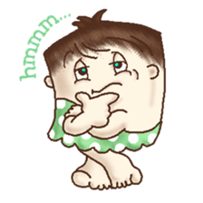 Square Head Caveman sticker #9780898