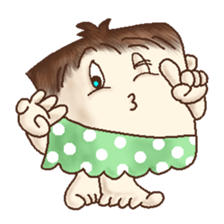 Square Head Caveman sticker #9780905