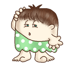 Square Head Caveman sticker #9780906