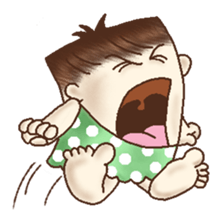 Square Head Caveman sticker #9780907