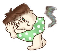 Square Head Caveman sticker #9780908