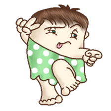 Square Head Caveman sticker #9780918